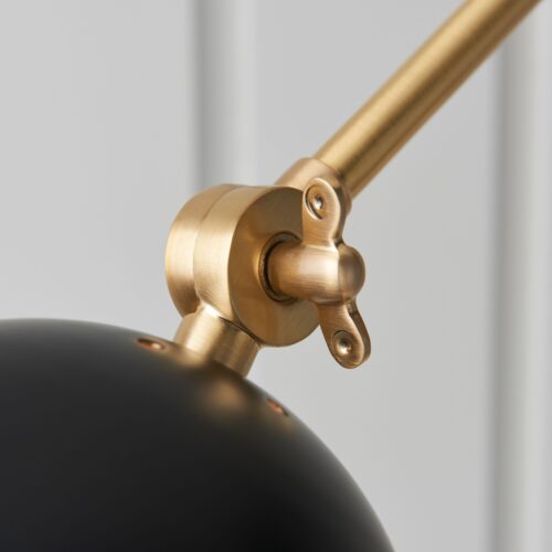 Lee 1 Lamp Wall Light with Matt Black Shade - Image 3