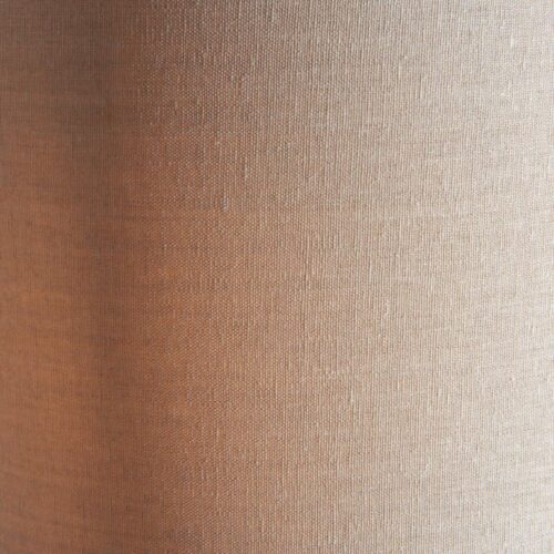 Fras LED Floor Lamp with Satin Brushed Gold Effect & Natural Linen Shade - Image 7