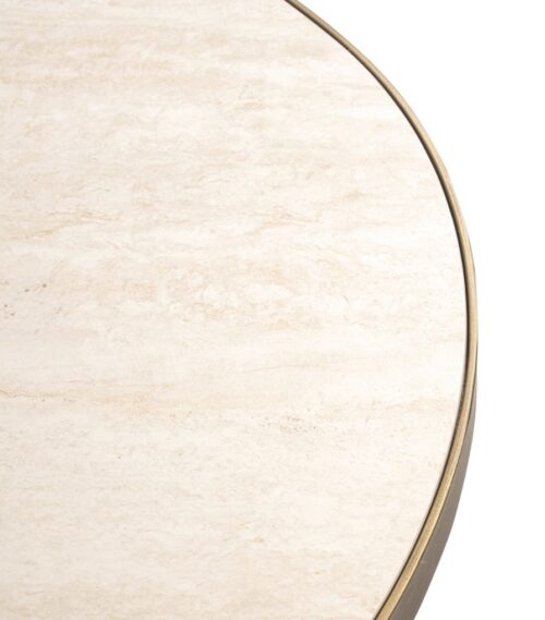 Elegant Tivi White and Gold Oval 230 Dining Table - Image 4
