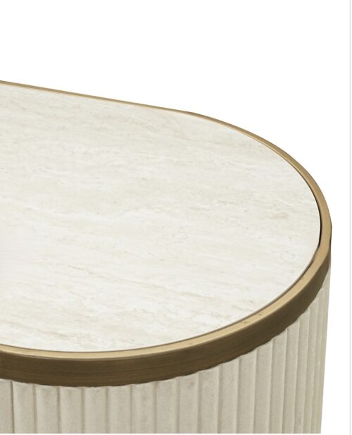 Elegant Tivi White and Gold 4 Door Sideboard - Image 5