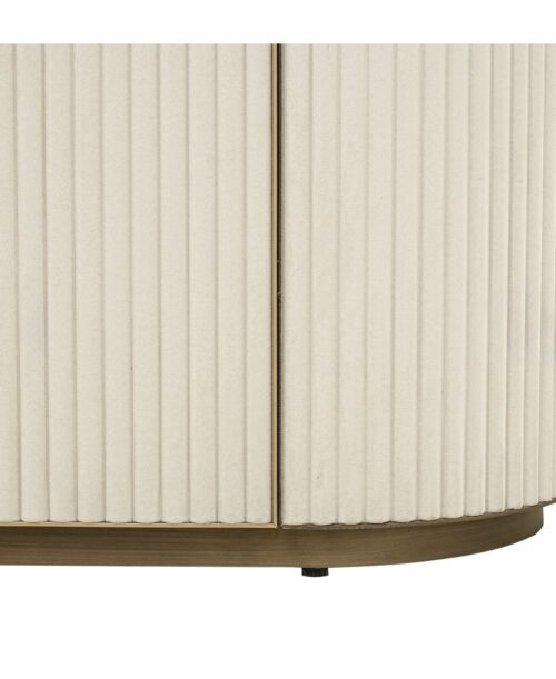 Elegant Tivi White and Gold 4 Door Sideboard - Image 7