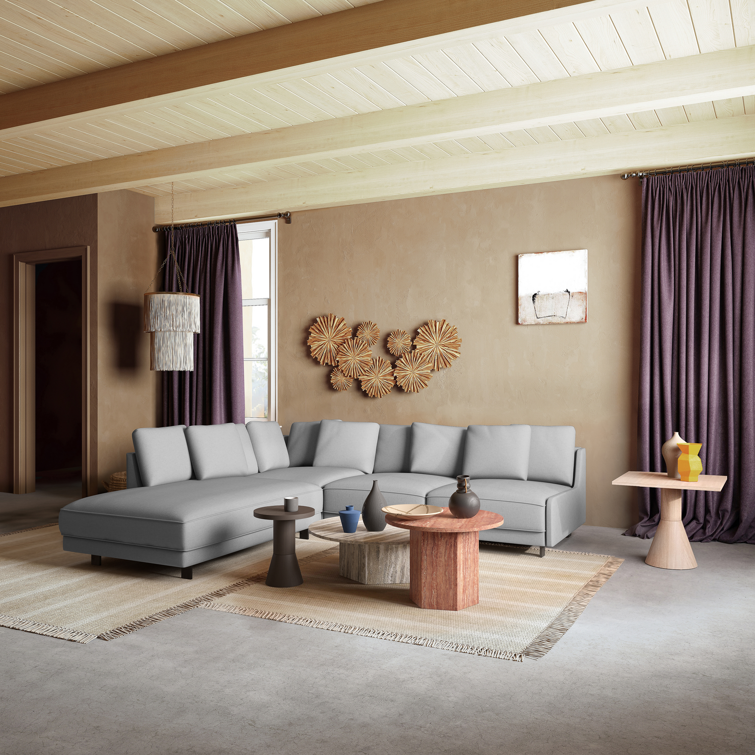 Samba Divan module Night_2.5-Seater_ Casual Silver_Original Artwork